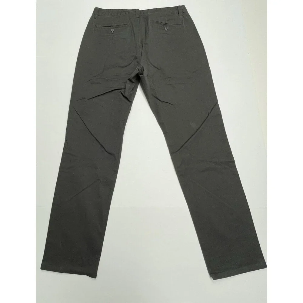 Bonobos Athletic Pants Dark Brown Straight Leg Cotton Chino Men's Size 32x32